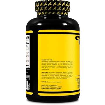 Primaforce ZMA Dietary Supplement, 180 Capsules