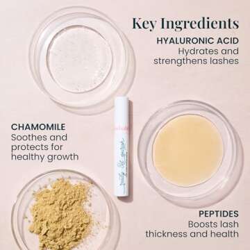 FlutterHabit Ready, Set, Nourish Lash Conditioning Serum - Lash Conditioner For Thicker & Fuller Lashes - Eyelash Serum for Women - Peptide Formula Lash Serum for Fuller Lashes - 3ML