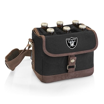 PICNIC TIME Detroit Lions Beer Caddy Cooler Tote with Adjustable Strap and Opener