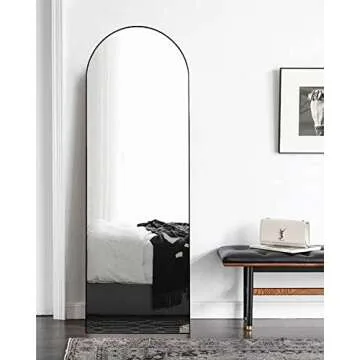 Elegant Otlsh Floor Mirror with Stand - Full Length Reflection