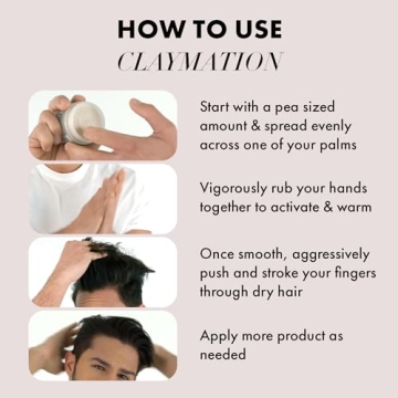 Hanz de Fuko Claymation Hair Clay for Strong Hold