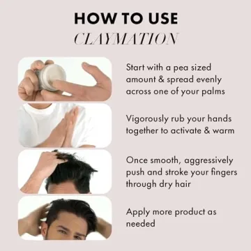 Hanz de Fuko Claymation Hair Clay for Strong Hold