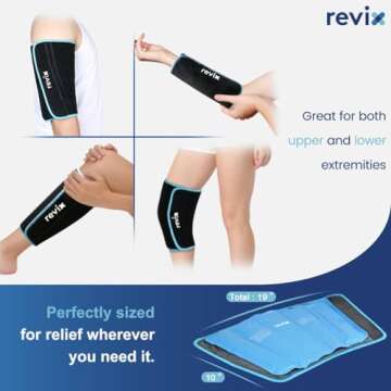 REVIX Calf Cold Pack - Reusable Ice Pack for Recovery