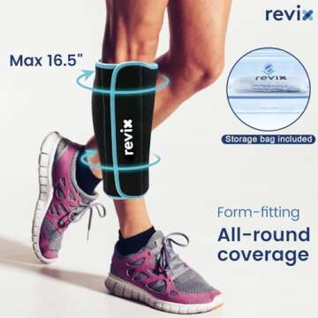 REVIX Calf Cold Pack - Reusable Ice Pack for Recovery