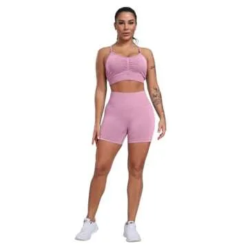 CHRLEISURE High Waisted Butt Lifting Scrunch Shorts