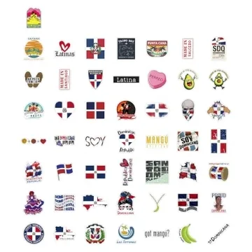 Dominican Republic Stickers - 100Pcs Waterproof & Colorful