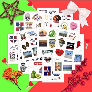 Dominican Republic Stickers - 100Pcs Waterproof & Colorful