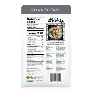 4Sisters Authentic Short Grain Sushi Rice - Women Owned