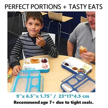 Versatile Bento Box Lunch Set for Kids and Adults - 6 Compartments