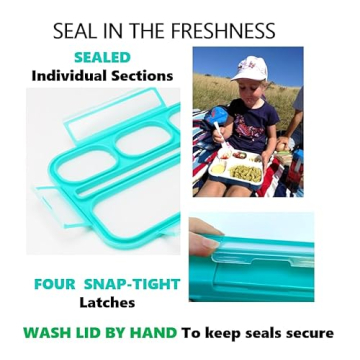 Versatile Bento Box Lunch Set for Kids and Adults - 6 Compartments