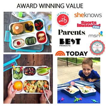 Versatile Bento Box Lunch Set for Kids and Adults - 6 Compartments