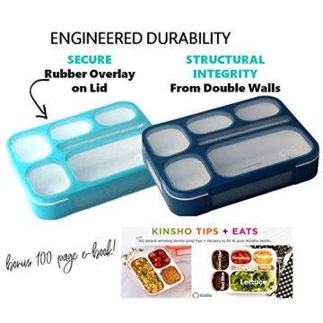 Versatile Bento Box Lunch Set for Kids and Adults - 6 Compartments