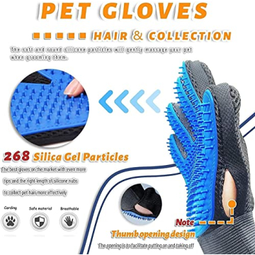 Effortless Pet Grooming Gloves for Happy Pets
