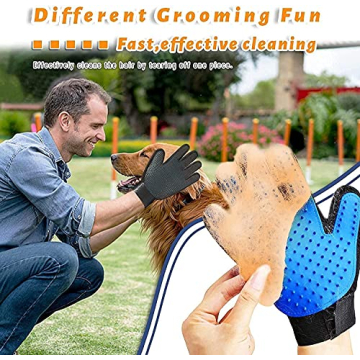 Effortless Pet Grooming Gloves for Happy Pets