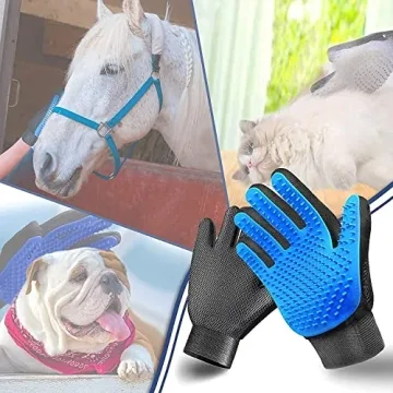 Effortless Pet Grooming Gloves for Happy Pets