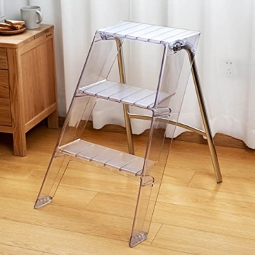 KOLESIN Folding 3 Step Ladder - Anti-Slip Design for Home