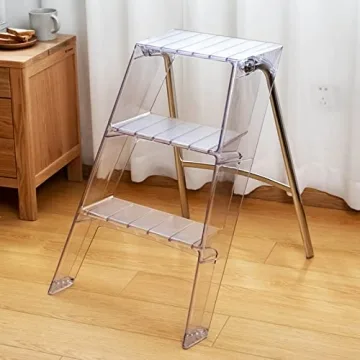 KOLESIN Folding 3 Step Ladder - Anti-Slip Design for Home