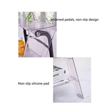 KOLESIN Folding 3 Step Ladder - Anti-Slip Design for Home