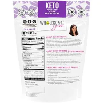 Wholesome Yum Powdered Allulose Sweetener - Sugar-Free and Keto