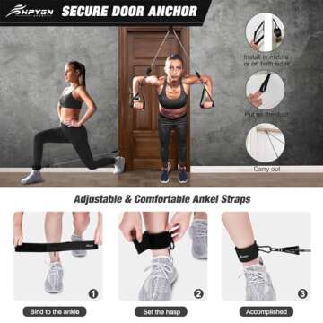 Durable Resistance Bands Set for Home and Gym Workouts