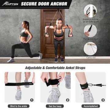 Durable Resistance Bands Set for Home and Gym Workouts