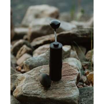 Normcore Manual Coffee Grinder V2 - Hand Coffee Grinder with Stainless Steel 38mm Contemporary Conical Burr - Adjustable Settings - For Aeropress, Espresso, Pour over, French Press