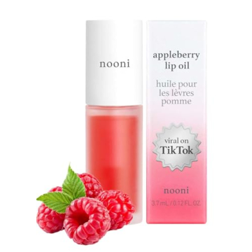 NOONI Korean Vegan Lip Oil - Appleberry | Lip Stain, Long-Lasting, Moisturizing, Plumping, Revitaliz...