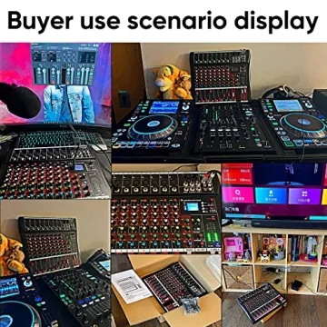 FULODE CT120S 12-Channel Bluetooth DJ Mixer