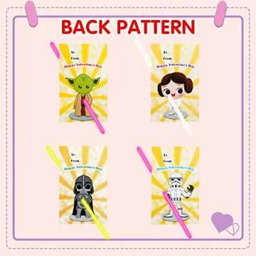 HISHERTOY 28 Pack Valentines Day Cards for Kids School Classroom Exchange Valentines Day Gifts for Kids Valentines Cards with Glow Sticks for Boys Girls Toddlers Valentine's Day Party Favors Supplies