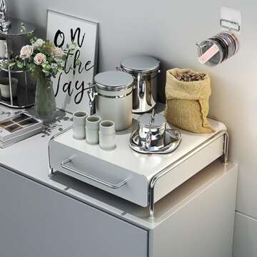 Jmckeweii Tumbler Lid Organizer 2 Pack, Cup Lid Organizer Wall Mount, Self-Adhesive Tumbler Lid Storage Hook for Yeti Tumbler/Stanley Tumbler/Simple Modern Tumbler Lid