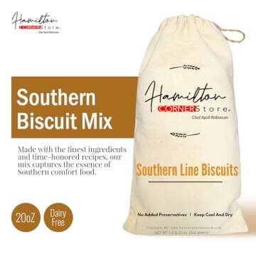 Hamilton Cornerstore Southern Biscuit Mix, Easy-to-Bake Delight Biscuits, Classic Southern Recipe fo...