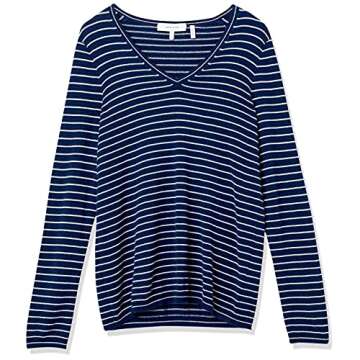 Amazon Brand - Lark & Ro Women's V-Neck Pullover Cashmere Sweater