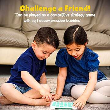 All-New Totti Pop Fidget Toy Satisfying Big Push it Bubble Fidget Sensory Toy Stress and Anxiety Relief Novelty Gift for Both Children and Adults | Square, SkyBlue