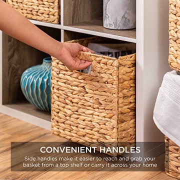 Best Choice Products Hyacinth Baskets Collapsible Storage Organizer
