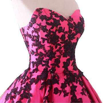 Kivary Gothic Black Satin Lace V Neck A Line Long Prom Corset Wedding Dresses Black White 22W