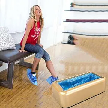 Automatic Shoe Cover Dispenser with 200 Disposable Covers