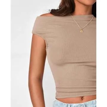 Stylish BTFBM Off The Shoulder Crop Top for Summer
