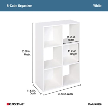 Closetmaid 6 Cube Organizer Stylish Functional Storage