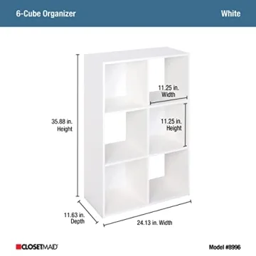Closetmaid 6 Cube Organizer Stylish Functional Storage