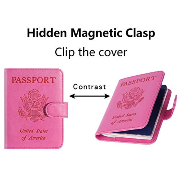 Stylish RFID Blocking Leather Passport Holder for Travel