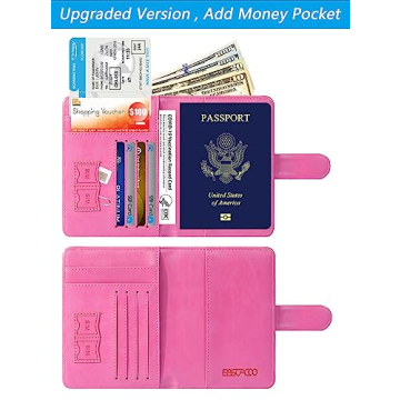 Stylish RFID Blocking Leather Passport Holder for Travel