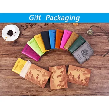 Stylish RFID Blocking Leather Passport Holder for Travel