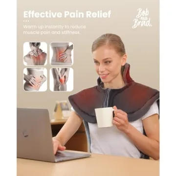 Weighted Heating Pad for Pain Relief by Bob and Brad