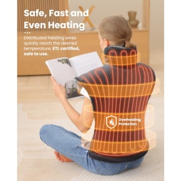 Weighted Heating Pad for Pain Relief by Bob and Brad