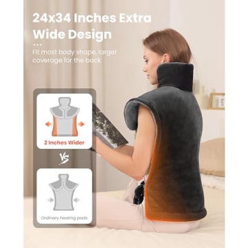 Weighted Heating Pad for Pain Relief by Bob and Brad