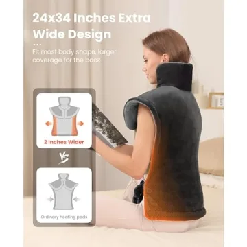 Weighted Heating Pad for Pain Relief by Bob and Brad