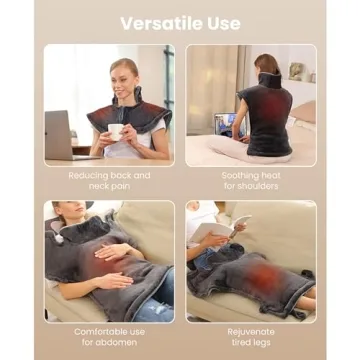 Weighted Heating Pad for Pain Relief by Bob and Brad