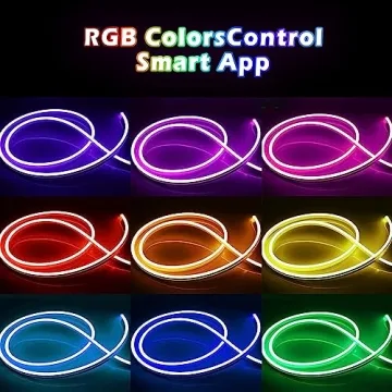 L8star 16.4ft RGB Neon Rope Light for Indoor Outdoor