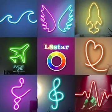 L8star 16.4ft RGB Neon Rope Light for Indoor Outdoor