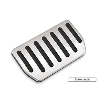 VCiiC Stainless Steel No Drill Fuel Brake Foot Pedals for Tesla Model S and Model X